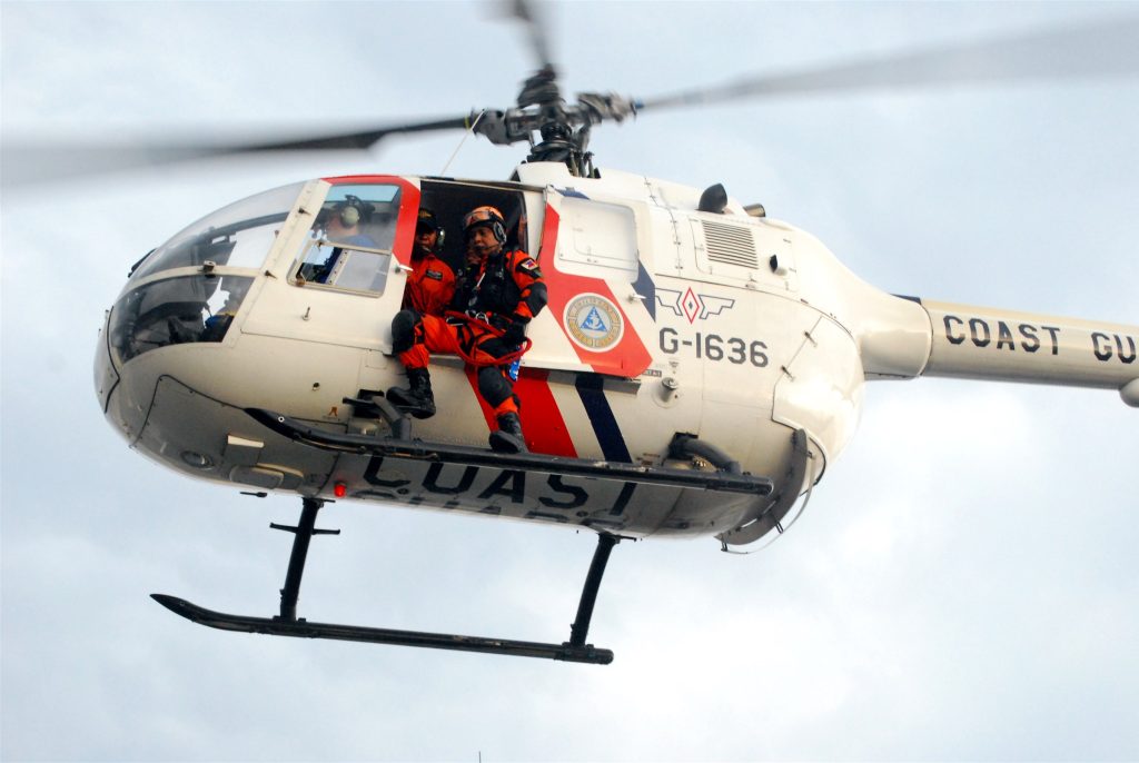 Rescue team helicopter deployed during life-saving missions led by Dr. Teofredo T. Esguerra