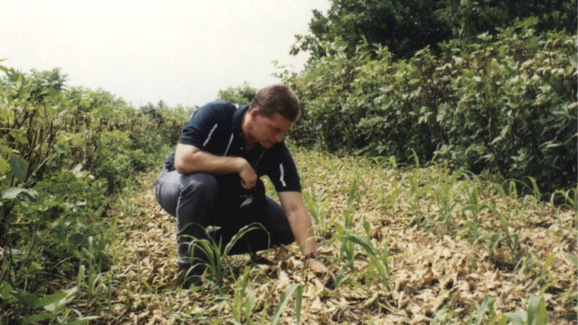 Farmer applies SALT technology to reduce soil erosion and protect crops