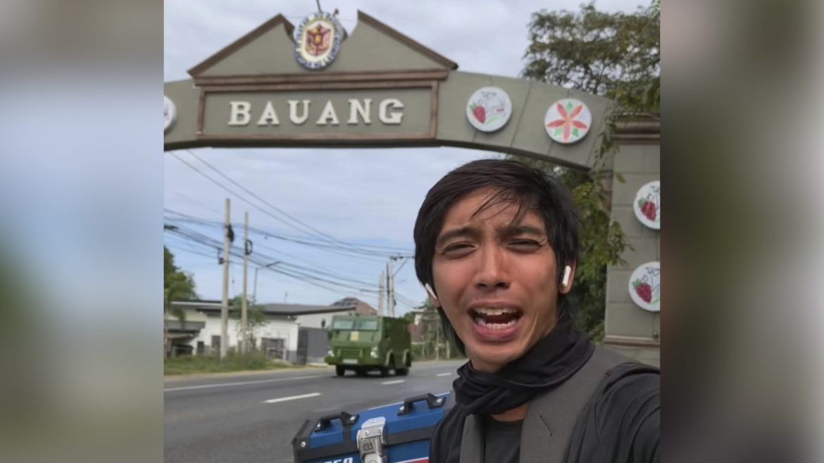 Crist Briand in Bauang, La Union after the town council declared him persona non grata