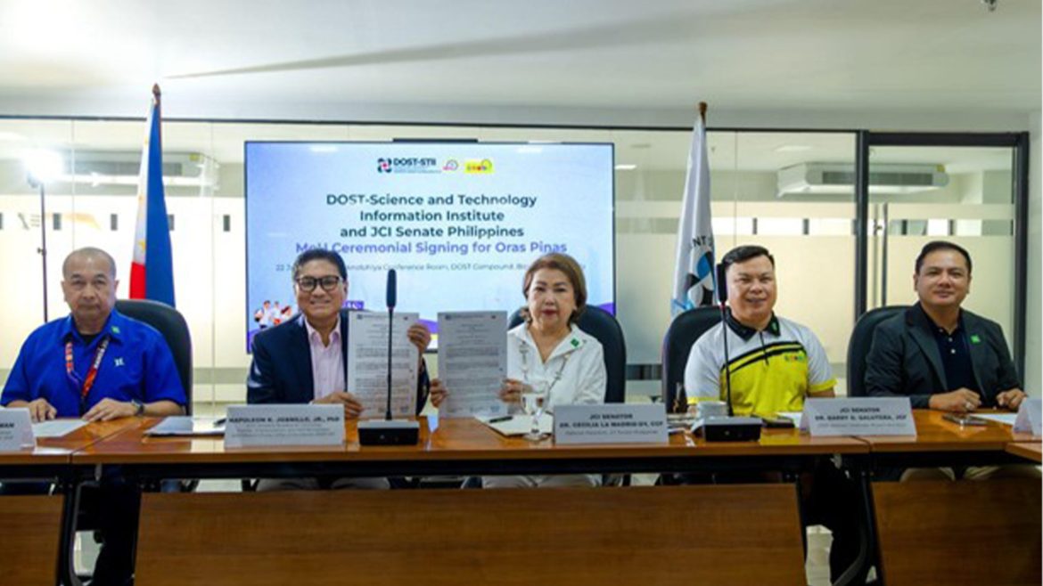 Officials from DOST-STII and JCI Senate Philippines during a meeting supporting Filipino Time advocacy and punctuality initiatives