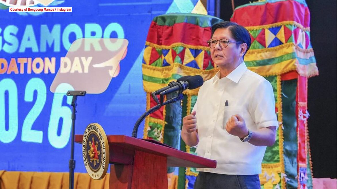 President Ferdinand Marcos Jr. speaks at a public event amid Marcos medical observation, with Malacañang saying the President remains stable.