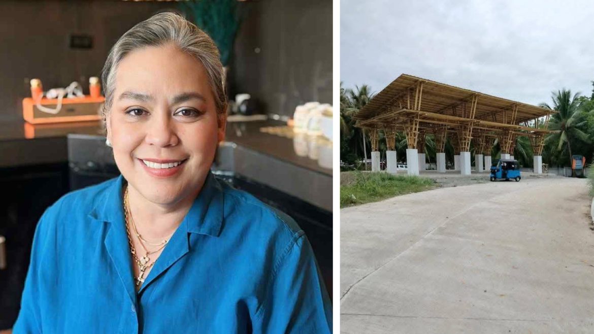 Michelle Nakpil Rabat, former Mati City mayor, speaks on the Dahican bamboo terminal project