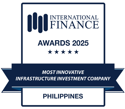 International Finance Awards 2025 logo recognizing Aboitiz InfraCapital as the Most Innovative Infrastructure Investment Company in the Philippines.
