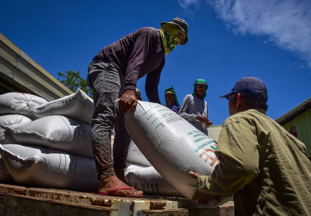 Deployment of golden rice sacks for public health nutrition programs