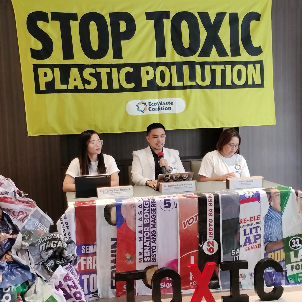 Health and environmental advocates discuss risks of toxic PVC election tarpaulins