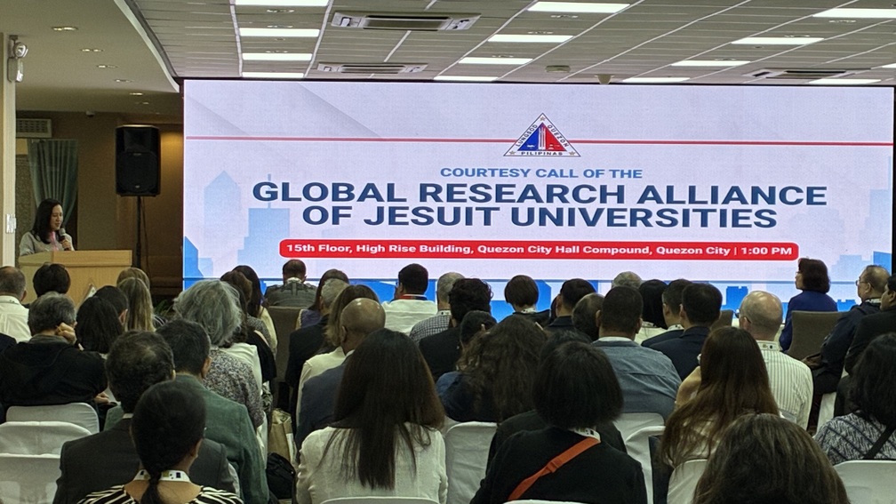 Participants attend the Ateneo de Manila AI symposium organized by the Global Research Alliance of Jesuit Universities.