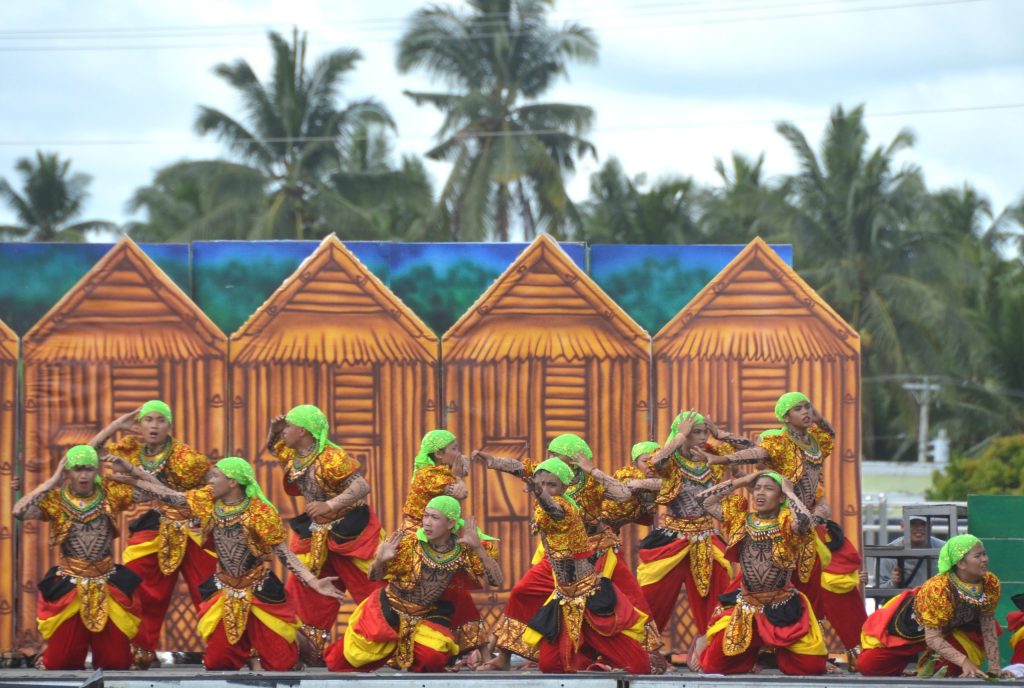 Indak-Indak dancers perform vibrant cultural dance during Bulawan Festival 2026 in Davao de Oro