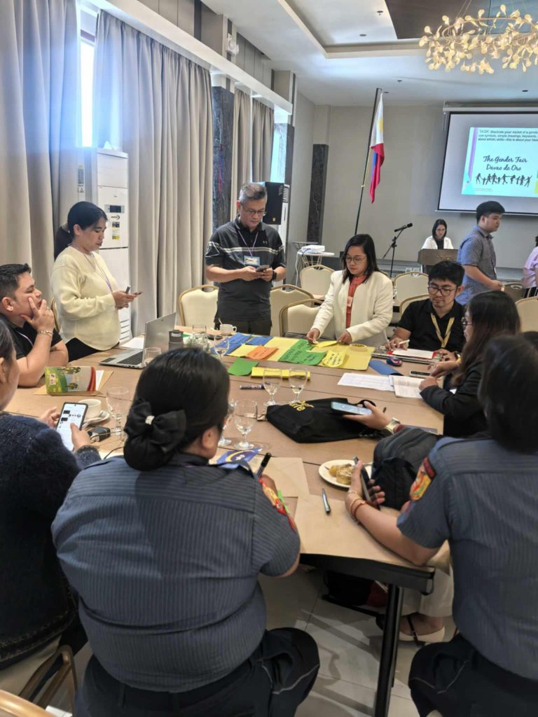 Participants attend a Gender and Development session organized during the National Women’s Month celebration in Davao de Oro.