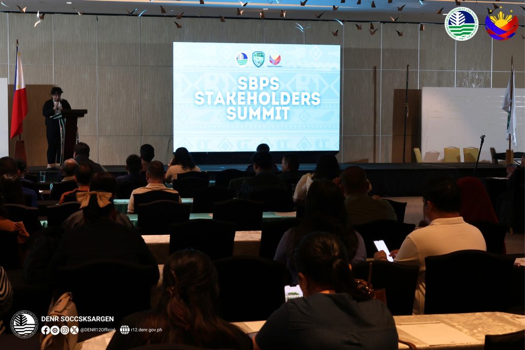 DENR-12 officials and partners attending a stakeholders meeting on Sarangani Bay conservation