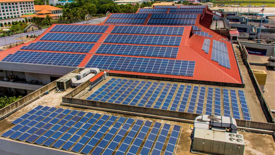 Aboitiz InfraCapital energy emergency support includes solar panel installations at airport facilities