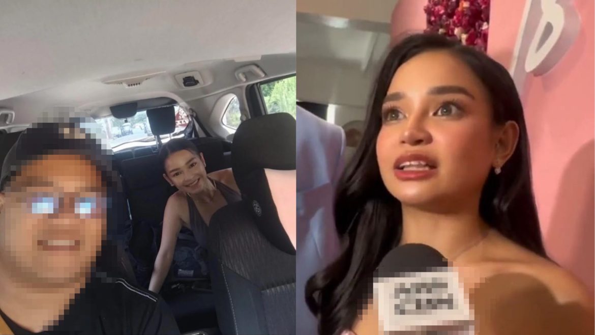 Xyriel Manabat viral post issue showing actress in interview and screenshot of alleged ride-hailing driver photo